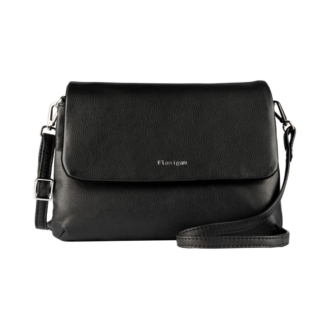 FLANIGAN - LUGANO Handtasche Schwarz Schwarz von FLANIGAN