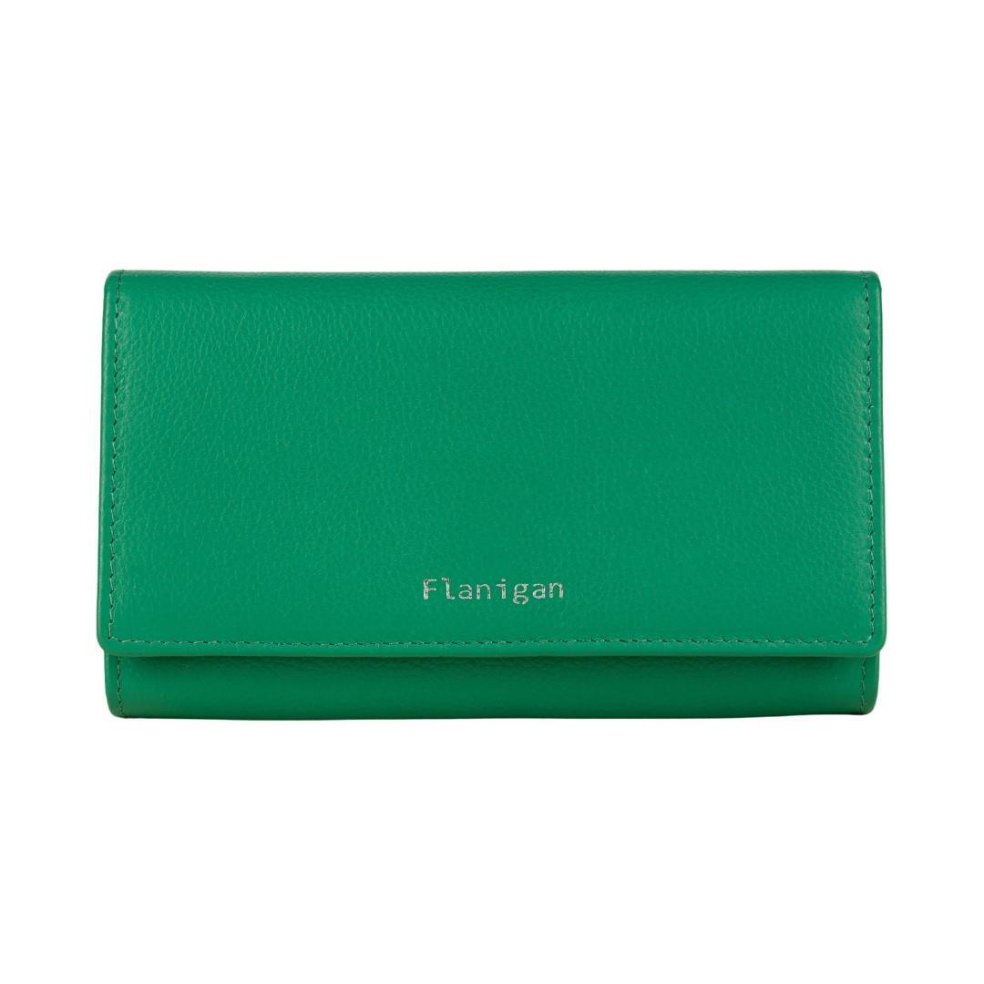 FLANIGAN - Langbörse Luise Grün Grün von FLANIGAN