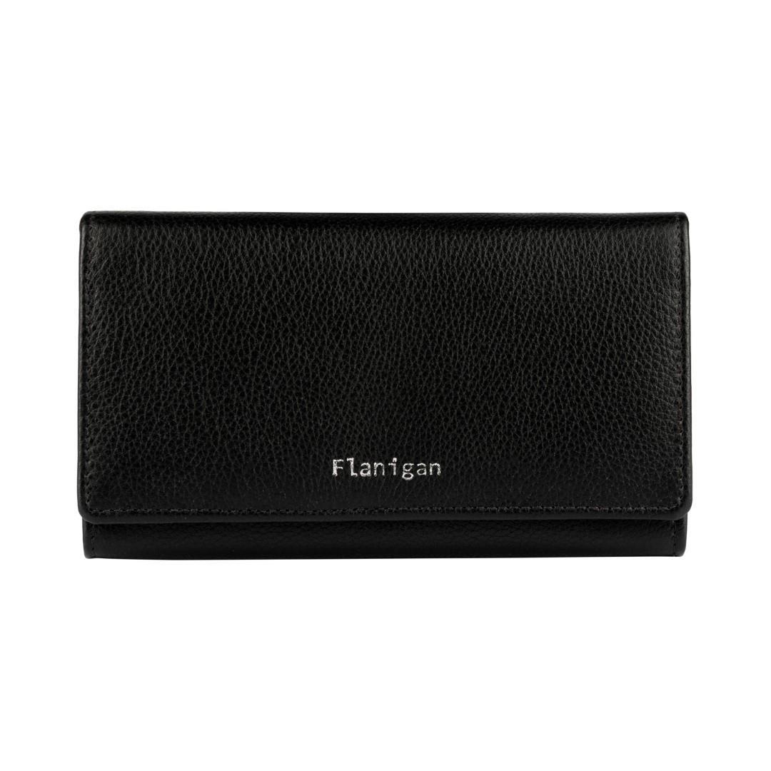 FLANIGAN - Langbörse Luise Schwarz Schwarz von FLANIGAN