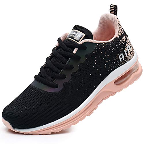 FLARUT Damen Sportschuhe Laufschuhe Herren Turnschuhe Luftpolster Trainers Running Leichte Schuhe Fitness Atmungsaktiv Gym Sneakers(orange,36) von FLARUT