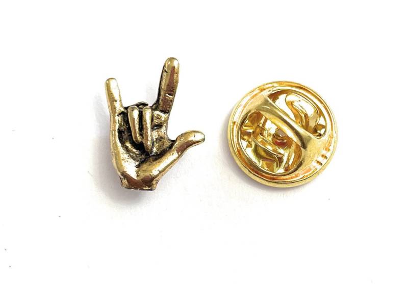 I Love You Zeichen Revers Pin Tack/P48 von FLEAMARKETCAVE2
