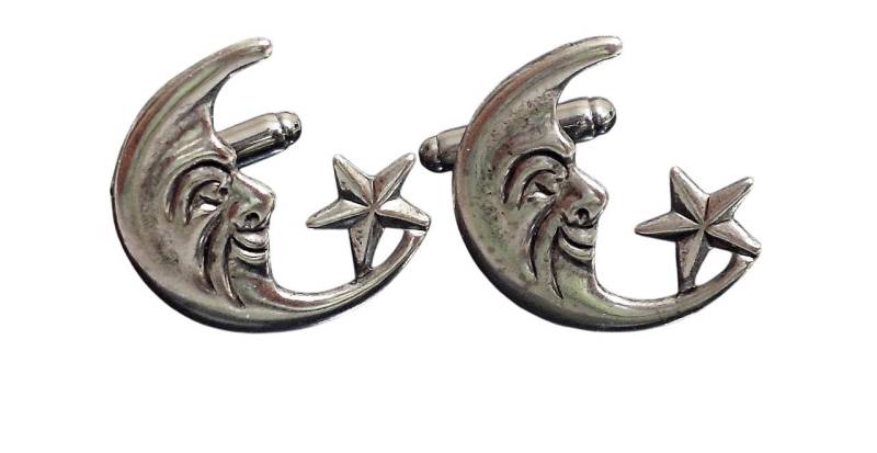 stern Und Mond Manschettenknöpfe/P24 von FLEAMARKETCAVE2