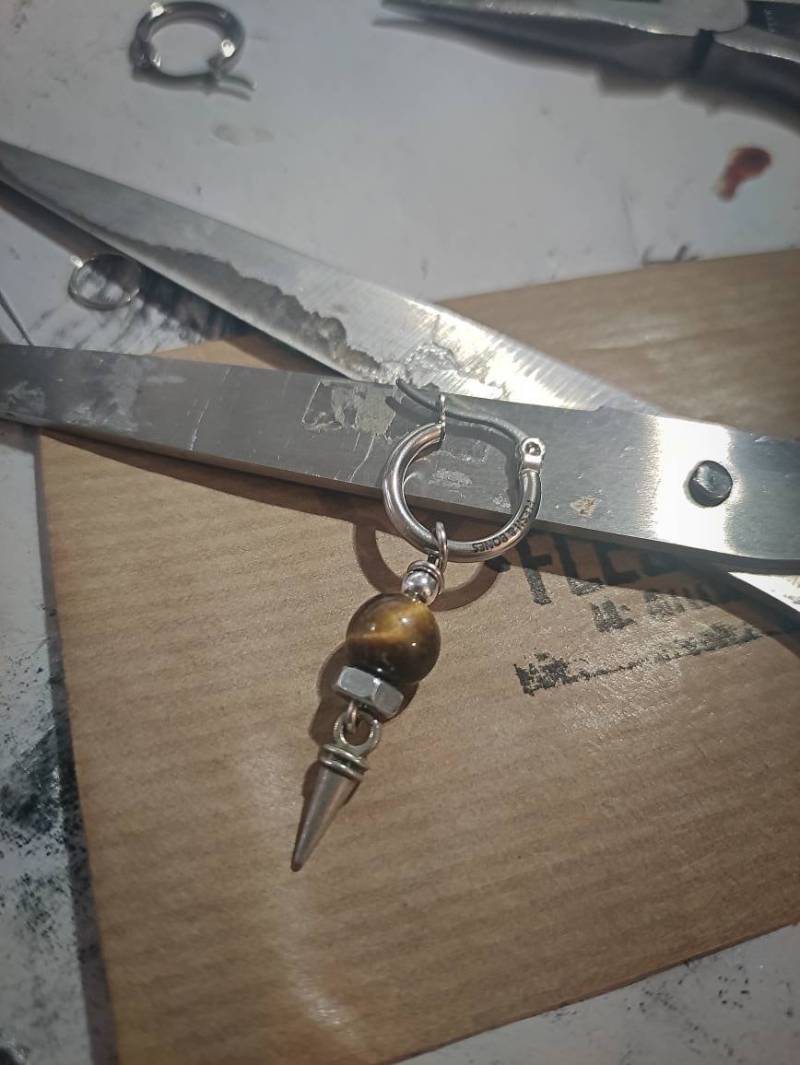 Pirate2.0 - Braune Tigerauge Ohrringe von FLESHnBONES