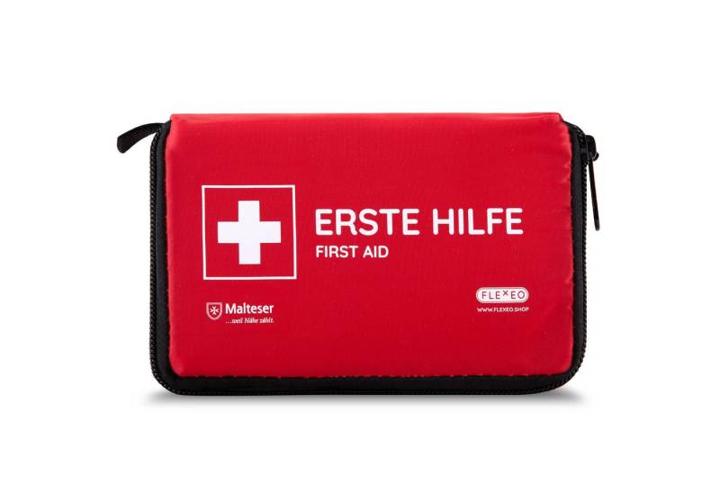 FLEXEO Erste-Hilfe-Set Mini, (1 St), kleines Notfallset für jede Tasche, 29-teilig von FLEXEO