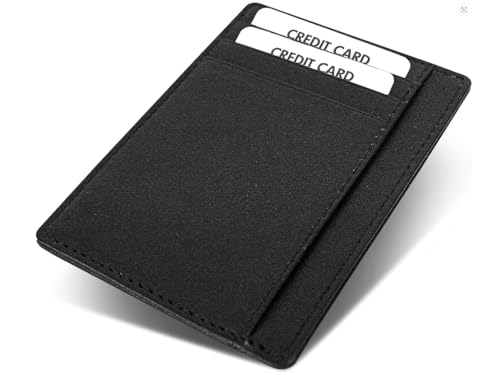 FLEXIBILITE® Kartenetui aus Leder - 7 Fächer Card Holder mit RFID Schutz und Sichtfenster - EC Karten und Geldscheine für Damen und Herren - Mini Geldbörse- ca. 15g von FLEXIBILITE