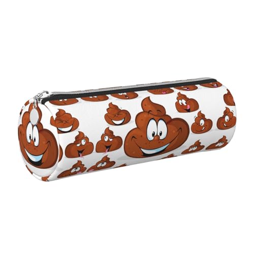 FLGHJNBJN Lustiges Federmäppchen, niedliches Leder-Federmäppchen, umweltfreundlich, gekreuztes Leder, glatter Reißverschluss, große Kapazität, Zylindertasche, silber, Einheitsgröße, Kartenhalter von FLGHJNBJN