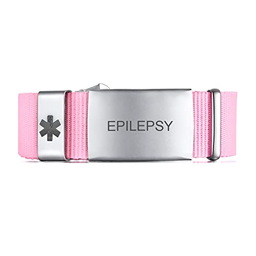 FLHEART Personalisiertes medizinisches Alarmarmband für Herren Damen | Individuell Sport Nylon Armband mit Edelstahl Notfall medizinische ID Tag Armbänder wasserdicht einstellbar 7.1"-8.1" von FLHEART