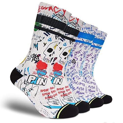 FLINCK Socken 2-pack AMRAP Aqua x Pain Cave - Crossfit-Socken, Laufsocken, Fitness-Socken, Fahrradsocken mit nahtlosem Zehenverschluss 45-48 von FLINCK