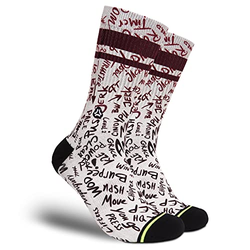 FLINCK Socken AMRAP carmine - Crossfit-Socken, Laufsocken, Fitness-Socken, Fahrradsocken mit nahtlosem Zehenverschluss 36-38 von FLINCK