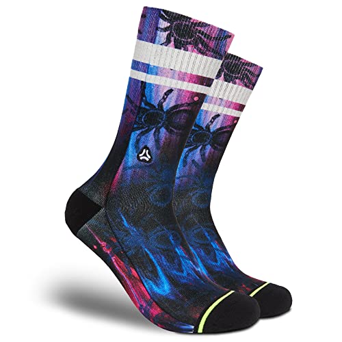 FLINCK Socken Arachnophobia - Crossfit-Socken, Laufsocken, Fitness-Socken, Fahrradsocken mit nahtlosem Zehenverschluss 39-41 von FLINCK