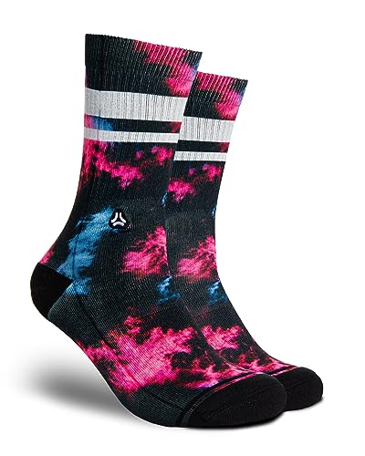 FLINCK Socken Dark Matter Pink - Crossfit-Socken, Laufsocken, Fitness-Socken, Fahrradsocken mit nahtlosem Zehenverschluss (36-38) von FLINCK