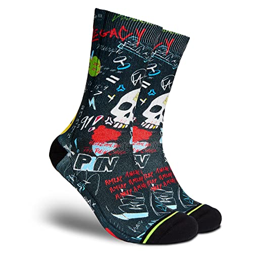 FLINCK Dark Pain Cave - Lustige Bunte Lange Sportsocken für Männer und Frauen für CrossFit Radfahren Straße Wandern Laufen Fitnessstudio 39-41 von FLINCK