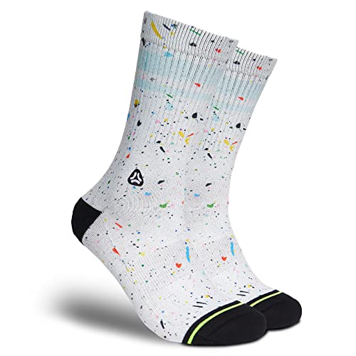 FLINCK Socken Spots - Crossfit-Socken, Laufsocken, Fitness-Socken, Fahrradsocken mit nahtlosem Zehenverschluss 42-44 von FLINCK