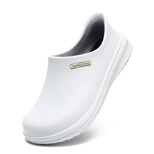 FLIOZY rutschfeste Küchenschuhe für Damen und Herren - Ölresistente, wasserdichte Arbeitsschuhe mit Anti-Rutsch-Gummisohle, Bequeme Clogs für Restaurant, Pflegeberufe und Industrie von FLIOZY