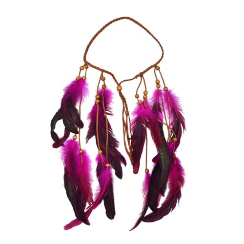 Boho-Stirnband, Hippie-Stirnband, -Kopfschmuck, indisches Kostüm, Kopfbedeckung, Zubehör, U9Y6, Accessoire für Damen von FLKWOP