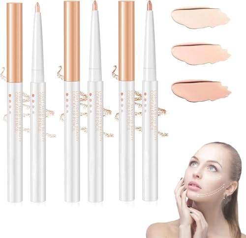 3 Pcs Multifunctional Concealer Stick, Waterproof Full Coverage Beauty Concealer Pencil, Change The Lip Line, Refine The Brow Shape, Change The Lip Line Concealer Pen von FLLUOUZH