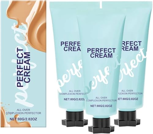 Concealing Foundation Perfecting Cream, Waterproof Long Lasting Even Skin Tone, Creme All-Over Complexion Perfector, Hydrating Full Coverage Concealer (3 PCS) von FLLUOUZH