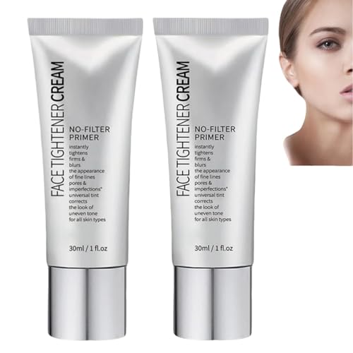 Face Tightener No-Filter Primer, Instant Face Tightener, Blurring Face Primer for Face Before Makeup, Skin Tightener Primer Face Makeup, Long Lasting Power Grip Formula (2 PCS) von FLLUOUZH