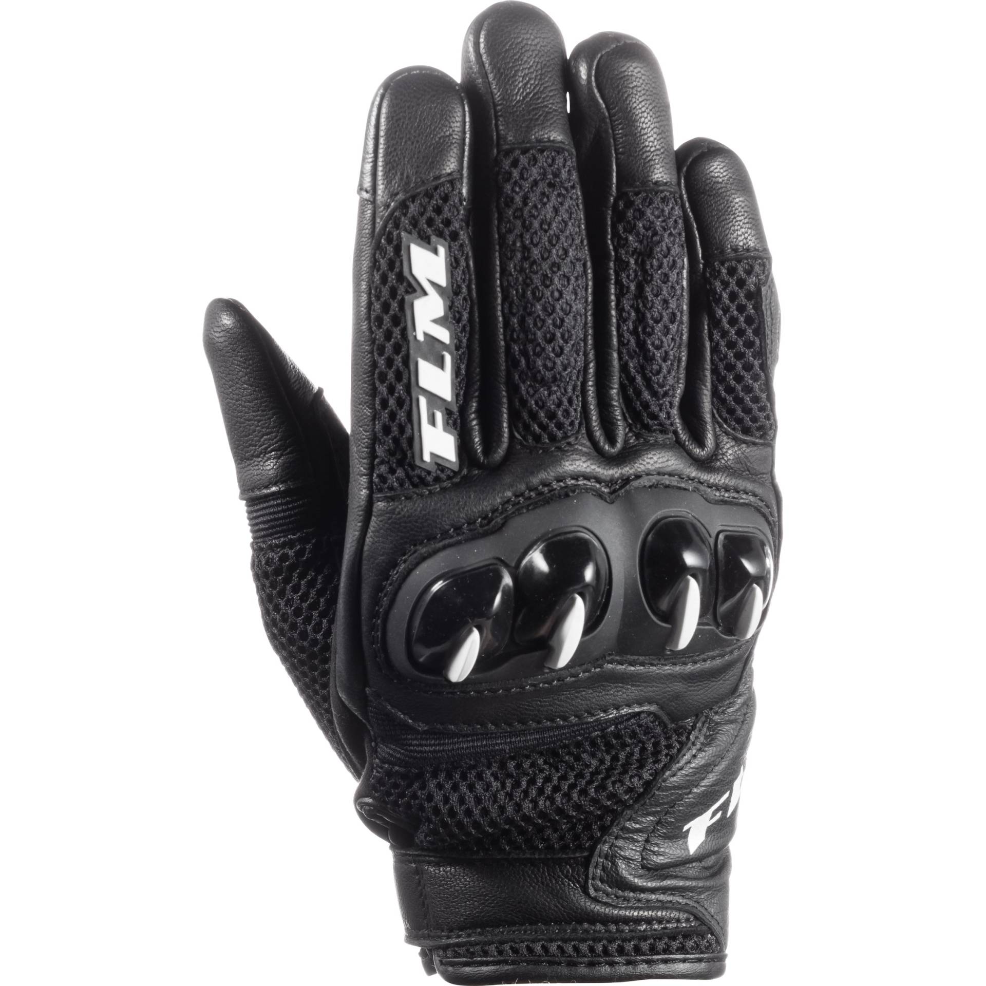 FLM FLM Misano Air Damen Leder/Textilhandschuh kurz schwarz 8 Damenschwarz8 - Motorradbekleidung - Motorradhandschuhe von FLM