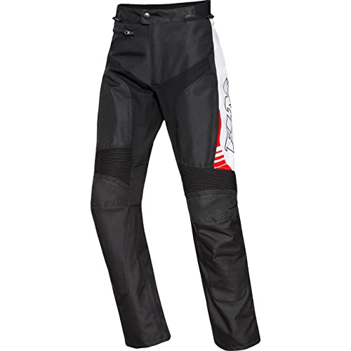 FLM Motorradhose Traction Damen Textilhose schwarz/weiß L, Sportler, Ganzjährig von FLM