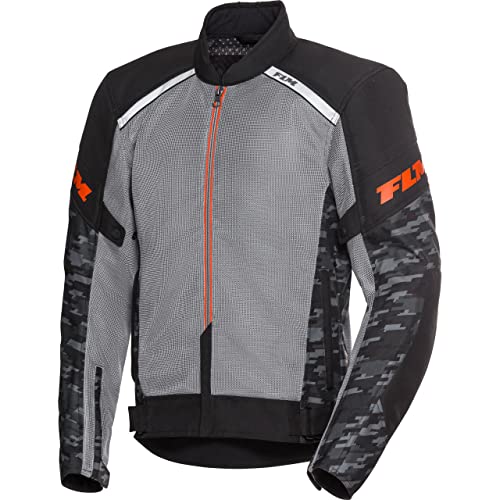 FLM Motorradjacke mit Protektoren Motorrad Jacke Ram Air Herren Textiljacke | Leichte Sommer Motorradtextiljacke mit Mesh-Einsätzen und Reflektoren von FLM