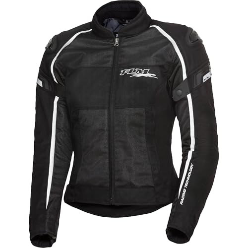 FLM Sports Damen Textil Jacke 1.2 – Leicht – Luftig – Polyester – Schwarz schwarz L von FLM
