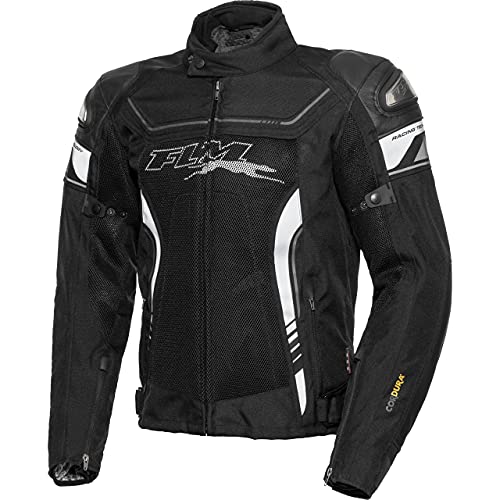 FLM Motorradjacke mit Protektoren Motorrad Jacke Sports Leder-/Textiljacke 3.1 schwarz M, Herren, Sportler, Ganzjährig von FLM