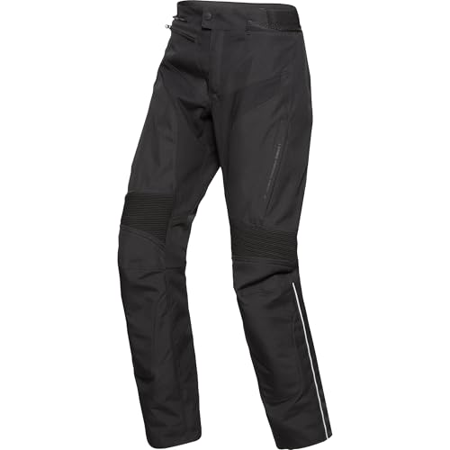 FLM Traction Damen Textilhose wasserdichte Motorradhose mit Protektoren, Belüftungssystem schwarz S von FLM