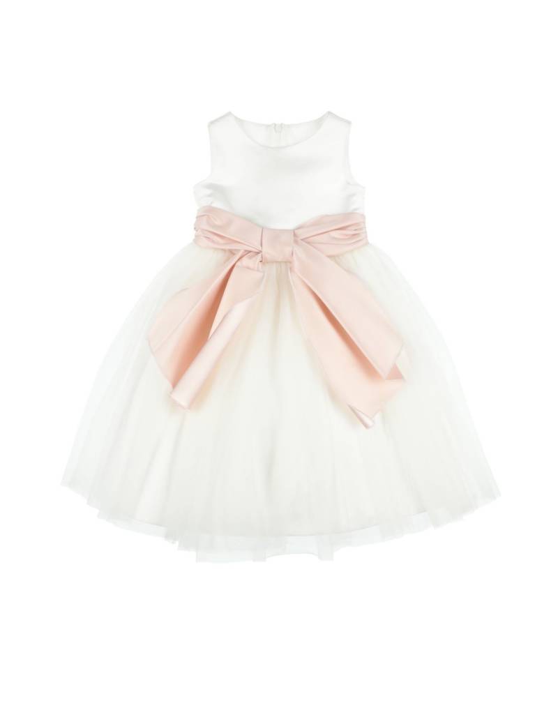 FLÒ SARTORIA ITALIANA Babykleid Kinder Weiß von FLÒ SARTORIA ITALIANA