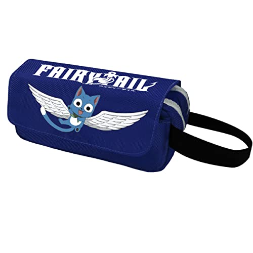 FAI-ry TA-il Large Capacity Pencil Case, Boys Double Layer Pen Case Bag, Pouch Holder Pencil Storage Bag for Primary and Secondary School Students-20 * 10 * 6cm||Blue 2 von FLOATING