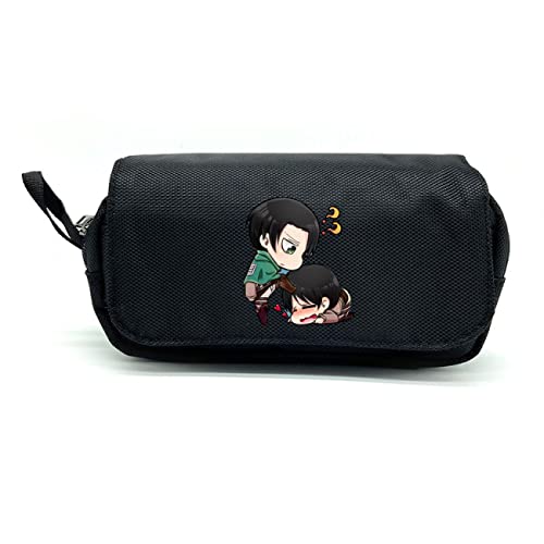 FLOATING Attack On Ti-tan Anime Federmäppchen, Große Kapazität Stiftbox, Büro Stifthalter Organizer Schreibwarentasche mit Fächern für Mädchen Jungen-22 * 7 * 10cm||Multicolor 1 von FLOATING