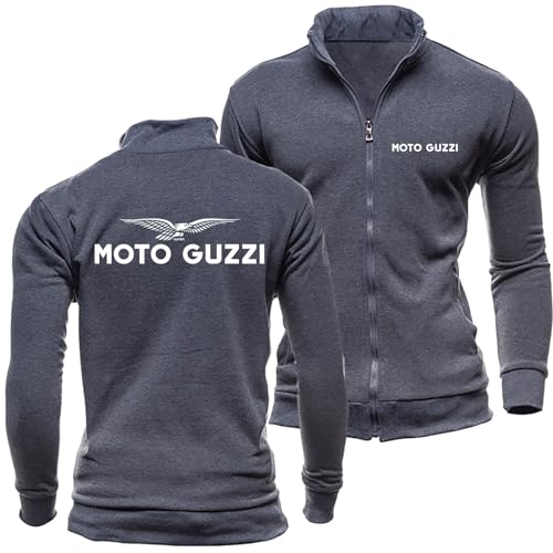 FLOATING Herren Jacke Winter Moto Gu.zzi, Atmungsaktiv Langarm Jacke Übergangsjacke mit Zipper, Frühling Herbst Biker Trainingsjacke-Dark Gray||M FLOATING Herren Jacke Winter Moto Gu.zzi, Atmungsaktiv Langarm Jacke Übergangsjacke mit Zipper, Frühling Herbst Biker Trainingsjacke-Dark Gray||M von FLOATING