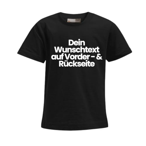 FLOCKex* personalisiertes Kinder T-Shirt | Wunschtext auf Front- und Rückseite | Individuelles Design für Geburtstag, Sport & mehr | DTF-Druck in Top-Qualität | Unisex | Schwarz, Größe 104 FLOCKex* personalisiertes Kinder T-Shirt | Wunschtext auf Front- und Rückseite | Individuelles Design für Geburtstag, Sport & mehr | DTF-Druck in Top-Qualität | Unisex | Schwarz, Größe 104 von FLOCKex