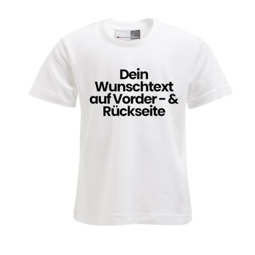 FLOCKex* personalisiertes Kinder T-Shirt | Wunschtext auf Front- und Rückseite | Individuelles Design für Geburtstag, Sport & mehr | DTF-Druck in Top-Qualität | Unisex | Weiß, Größe 140 FLOCKex* personalisiertes Kinder T-Shirt | Wunschtext auf Front- und Rückseite | Individuelles Design für Geburtstag, Sport & mehr | DTF-Druck in Top-Qualität | Unisex | Weiß, Größe 140 von FLOCKex