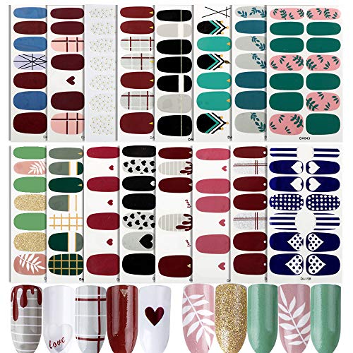 FLOFIA 16 Blatt Nagelsticker Selbstklebend Nagelfolie Nagelaufkleber Nagel Kunst Sticker Nail art Tattoos Nagel Abziehbilder D FLOFIA 16 Blatt Nagelsticker Selbstklebend Nagelfolie Nagelaufkleber Nagel Kunst Sticker Nail art Tattoos Nagel Abziehbilder D von FLOFIA