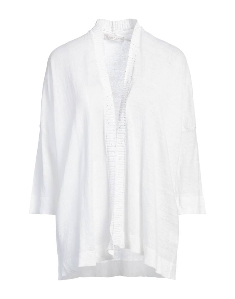 FLORA FEDI Strickjacke Damen Weiß von FLORA FEDI