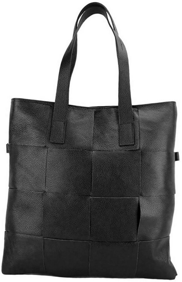 FLORENCE Umhängetasche Florence Tote Bag Echtleder Damen Tasche (Schultertasche, Schultertasche), Damen Tasche Echtleder schwarz, Made-In Italy von FLORENCE