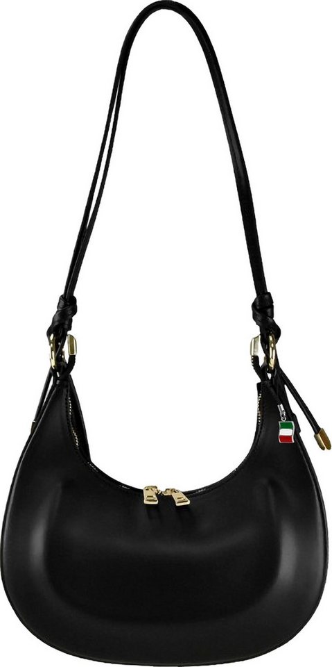 FLORENCE Umhängetasche Florence Damen Umhängetasche Leder Tasche (Umhängetasche), Damen Leder Umhängetasche, schwarz ca. 27cm von FLORENCE