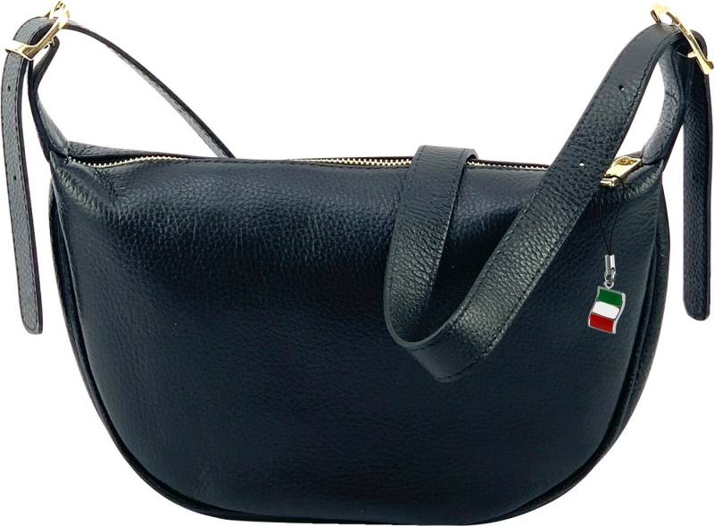 FLORENCE Umhängetasche Florence Damen Umhängetasche Leder Tasche (Umhängetasche), Damen Umhängetasche Echtes Leder, schwarz ca. 17cm hoch von FLORENCE