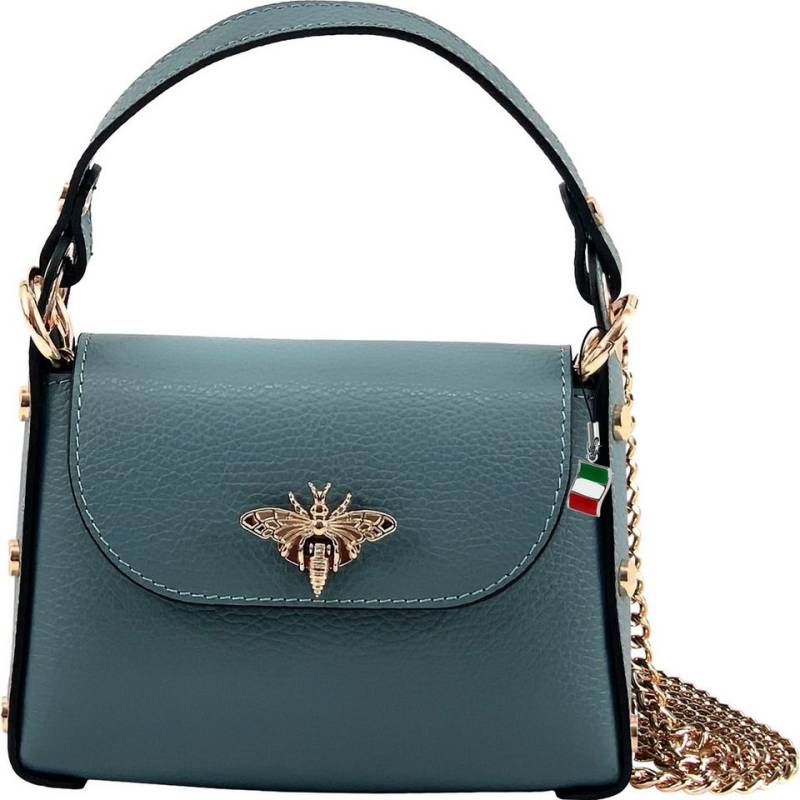 FLORENCE Umhängetasche Florence Umhängetasche Biene Damen (Umhängetasche), Damen Umhängetasche Leder, blau ca. 19cm x ca. 14cm von FLORENCE