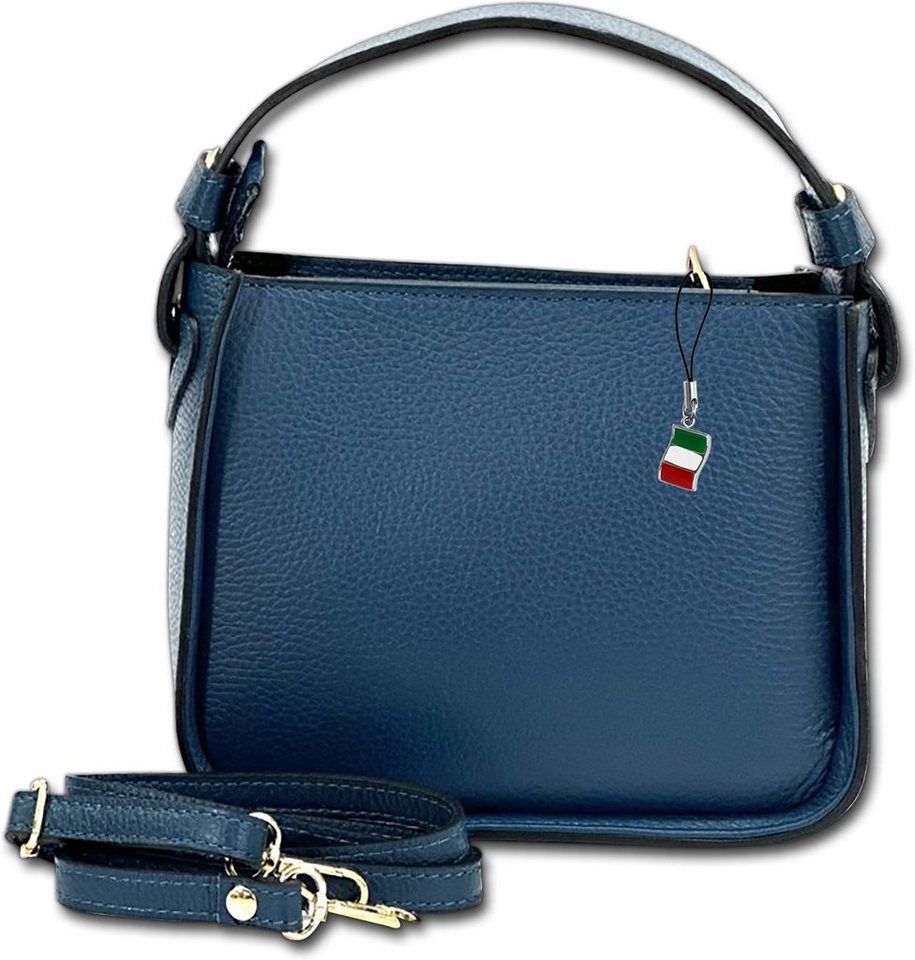 FLORENCE Umhängetasche Florence Umhängetasche Damen Handtasche (Umhängetasche, Umhängetasche), Damen Tasche Echtleder türkis, Made-In Italy von FLORENCE