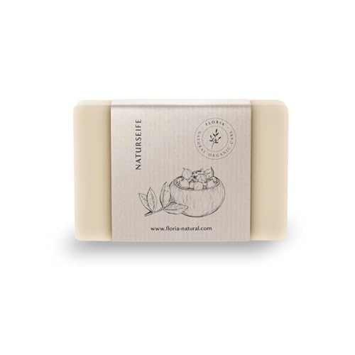 Naturseife I Bio Seife I Feste Duschseife Männer I Natural Soap I Sanfte Pflege aus kontrolliert biologischen Pflanzenölen I Für Haare, Körper, Gesicht und Hände by Floria Natural von FLORIA NATURAL ORGANIC CARE