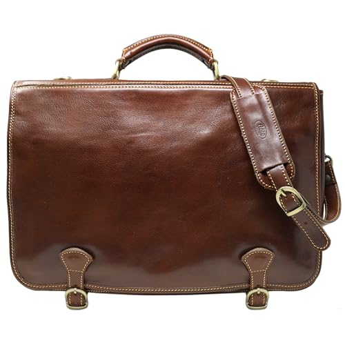 Floto Gepäck Piazza Messenger Bag, braun), 4010BROWN von FLOTO