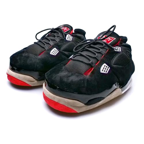 FLUFFYFUN Plüsch Sneaker Hausschuhe Herren Damen AJ4 L (42-45) von FLUFFYFUN