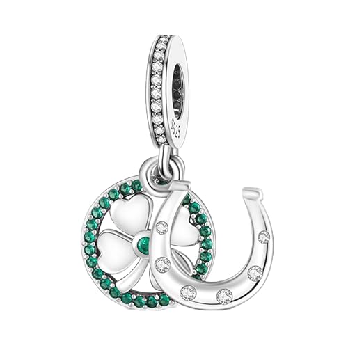 FLUFLO Charm Anhänger Damen 925 Sterling Silber für Armband Charms Beads passend für Pandora Armband und Halskette, Kompatibel mit Europäischen Armbänder für Frauen Mädchen von FLUFLO