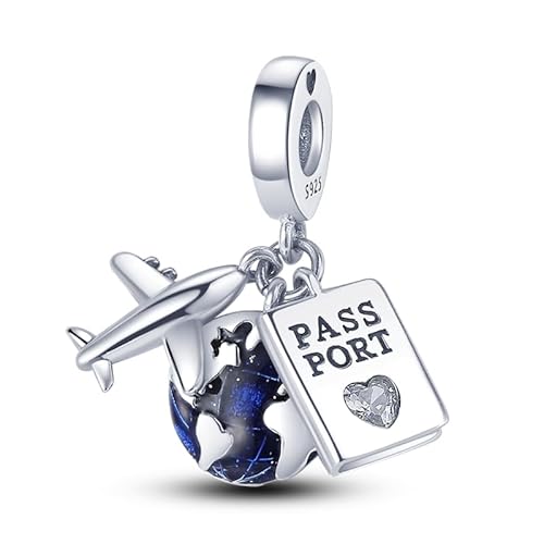FLUFLO Charm Anhänger Damen 925 Sterling Silber für Armband Charms Beads passend für Pandora Armband und Halskette, Kompatibel mit Europäischen Armbänder für Frauen Mädchen von FLUFLO