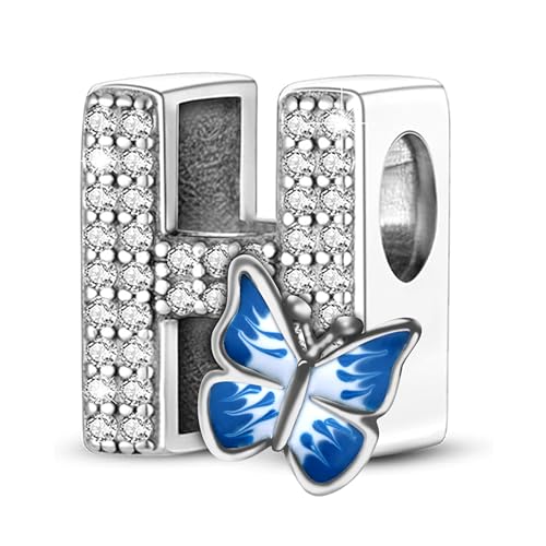 FLUFLO Charm Anhänger Damen Buchstabe A-Z für Armband 925 Sterling Silber Charms Beads passend für Pandora Armband und Halskette, Kompatibel mit Europäischen Armbänder für Frauen Mädchen X223 FLUFLO Charm Anhänger Damen Buchstabe A-Z für Armband 925 Sterling Silber Charms Beads passend für Pandora Armband und Halskette, Kompatibel mit Europäischen Armbänder für Frauen Mädchen X223 von FLUFLO
