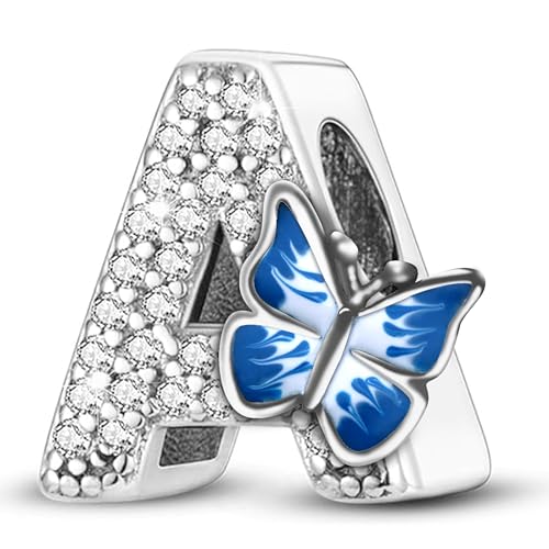 FLUFLO Charm Anhänger Damen Buchstabe A-Z für Armband 925 Sterling Silber Charms Beads passend für Pandora Armband und Halskette, Kompatibel mit Europäischen Armbänder für Frauen Mädchen X223 FLUFLO Charm Anhänger Damen Buchstabe A-Z für Armband 925 Sterling Silber Charms Beads passend für Pandora Armband und Halskette, Kompatibel mit Europäischen Armbänder für Frauen Mädchen X223 von FLUFLO