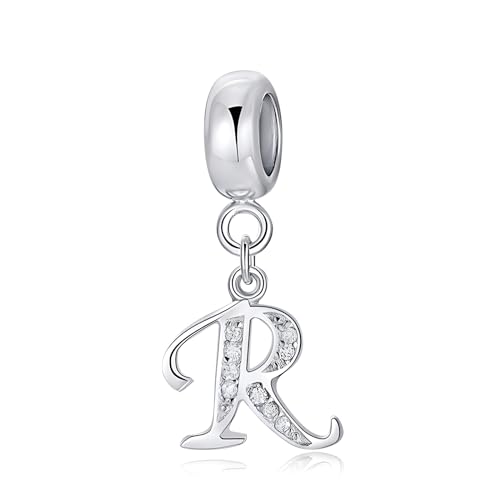 FLUFLO Charm Anhänger Damen Buchstabe A-Z für Armband 925 Sterling Silber Charms Beads passend für Pandora Armband und Halskette, Kompatibel mit Europäischen Armbänder für Frauen Mädchen X238 FLUFLO Charm Anhänger Damen Buchstabe A-Z für Armband 925 Sterling Silber Charms Beads passend für Pandora Armband und Halskette, Kompatibel mit Europäischen Armbänder für Frauen Mädchen X238 von FLUFLO