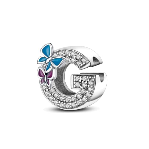 FLUFLO Charm Anhänger Damen Buchstabe A-Z für Armband 925 Sterling Silber Charms Beads passend für Pandora Armband und Halskette, Kompatibel mit Europäischen Armbänder für Frauen Mädchen XAD FLUFLO Charm Anhänger Damen Buchstabe A-Z für Armband 925 Sterling Silber Charms Beads passend für Pandora Armband und Halskette, Kompatibel mit Europäischen Armbänder für Frauen Mädchen XAD von FLUFLO